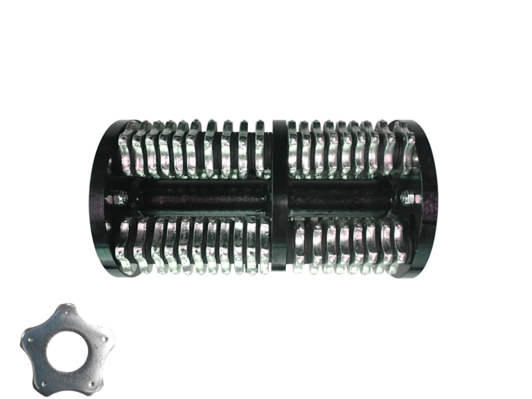SCARIFIER DRUM ES-200-520 with Cutter HMT-5.40 and Quantity of Cutters 76 pc. and Shaft Ø of 12 mm with Quantity of Shafts 4 pc.