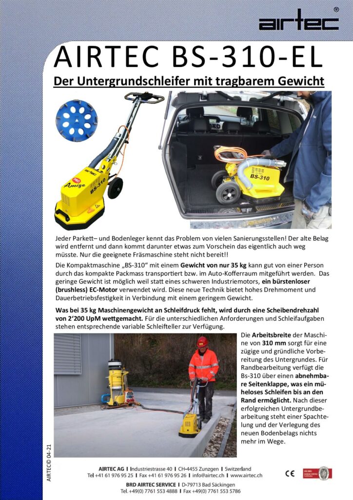 Der Untergrundschleifer mit tragbarem Gewicht 5