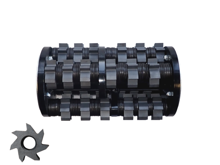 SCARIFIER DRUM ES-200-450 with Cutter	TMO-7.15 and Quantity of Cutters of 24 pc. with  Shaft Ø of 12 mm andQuantity of Shafts 4 pc.