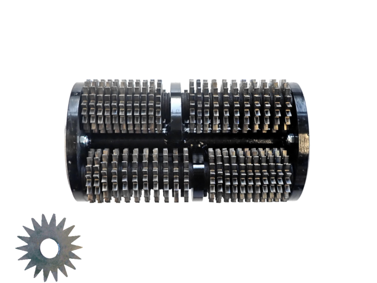 SCARIFIER DRUM ES-200-530 with Cutter ET-4 and Quantity of Cutters 88 pc. and Shaft Ø of 12 mm with Quantity of Shafts 4 pc.